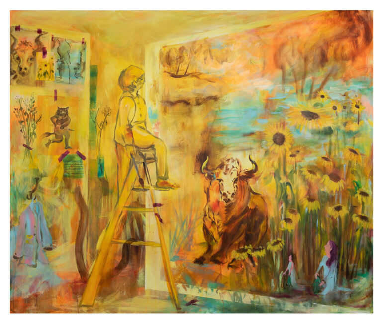 If I Were Elaine De Kooning 2023 Acrylic on Canvas 60 72 in jpg Photo by Mercedes Jelinek